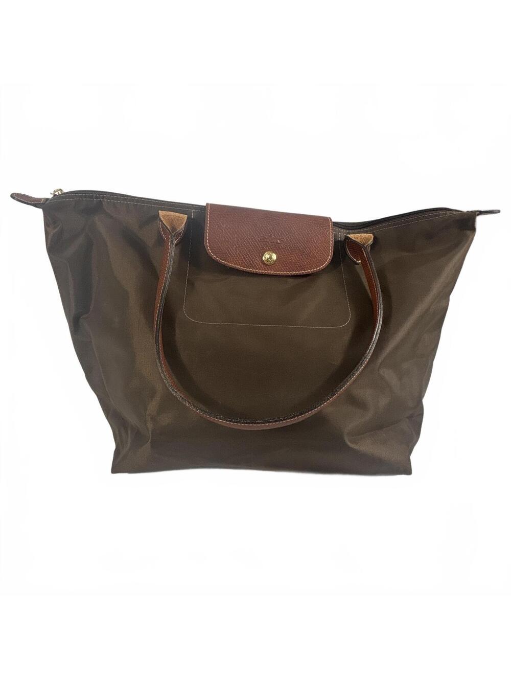Longchamp Le Pliage Large Brown Nylon Original Tote Bag